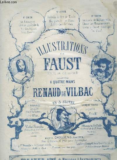 ILLUSTRATIONS DE FAUST - POUR PIANO A 4 MAINS.