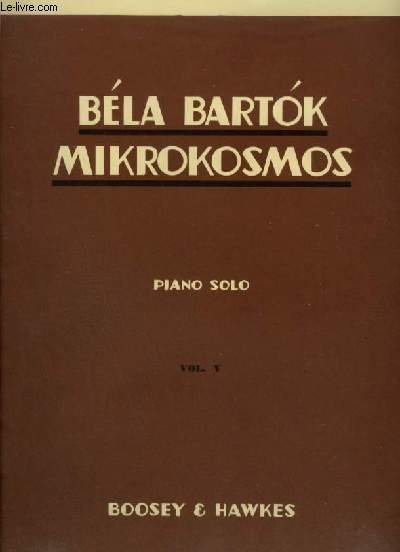 MIKROKOSMOS - VOLUME 5 - PIANO SOLO.