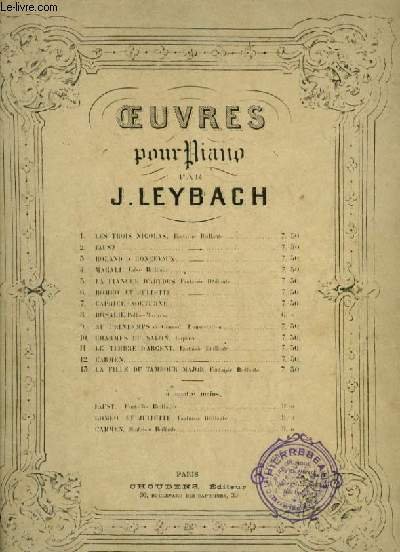 FAUST - FANTAISIE ELEGANTE POUR PIANO.