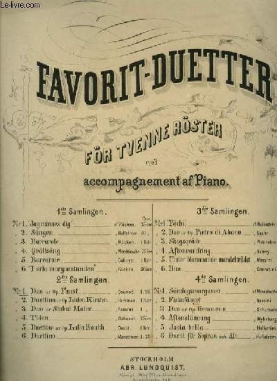 DUO UR OPERAN FAUST - PIANO + SANG.
