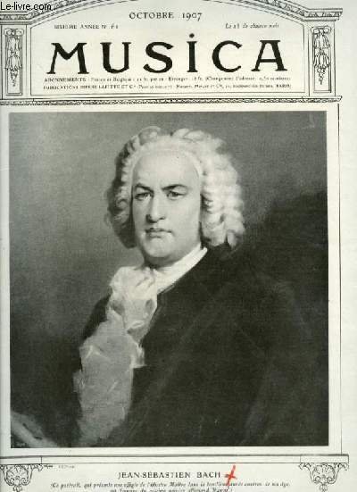 MUSICA - N°61 : OCTOBRE 1907 - Jean-Sébastien Bach + …