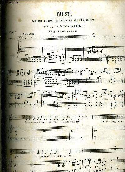 FAUST - OPERA EN 5 ACTES DE Mr JULES BARBIER ET MICHEL CARRE