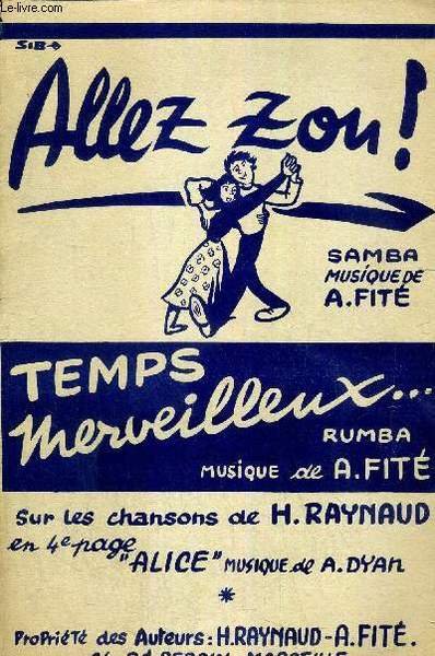 ALLEZ ZOU ! - SAMBA - SUR LA CHANSON DE …