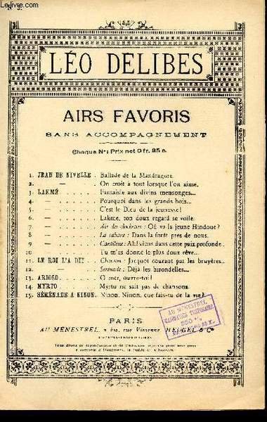 LAKME - N°3 - AIR CHANTE PAR Mr TALAZAC | Immagine principale