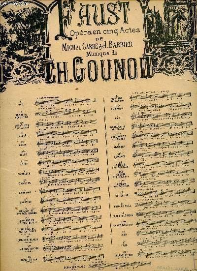 FAUST - OPERA EN CINQ ACTES - N°6