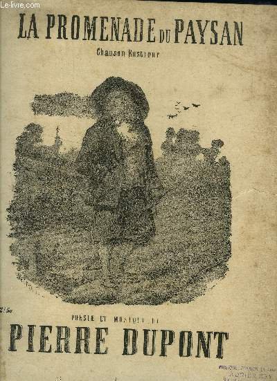 La promenade du paysan, chanson rustique, pour chant et piano