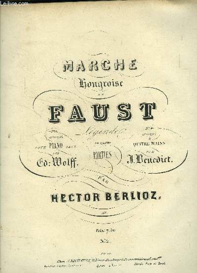 Marche hongroise de Faust, pour piano à quatre mains