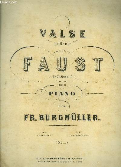 Valse brillante sur Faust pour piano