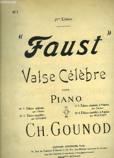 Faust, valse célèbre pour piano