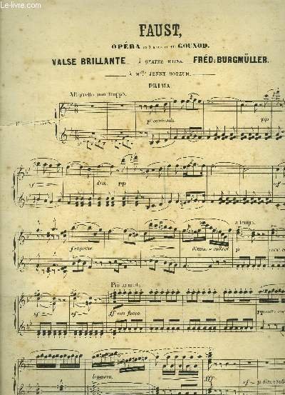 Faust, valse brillante à quatre mains