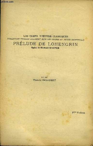 Prélude de Lohengrin pour premier violons