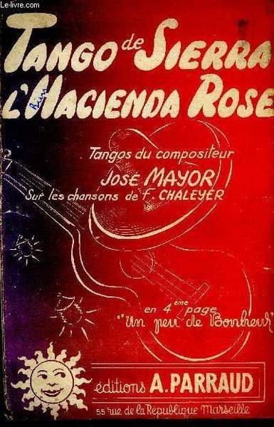 Tango de sierra pour accordéon / l'hacienda rose pour accordéon