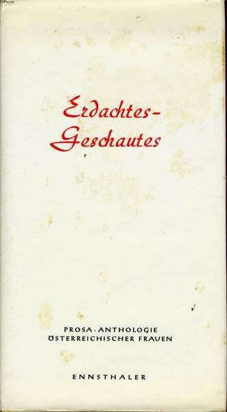 ERDACHTES-GESCHAUTES | Immagine principale