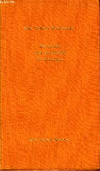 DES LEBENS KARAWANE - PERSISCHE UND ARABISCHE DICHTUNGEN | Immagine principale