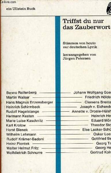 TRIFFST DU NUR DAS ZAUBERWORT | Immagine principale