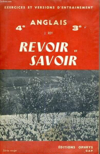 EXERCICES ET VERSIONS D'ENTRAINEMENT - 3�-4� ANGLAIS - REVOIR ET … | Immagine principale