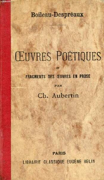 OEUVRES POETIQUES ET FRAGMENTS DES OEUVRES EN PROSE | Immagine principale