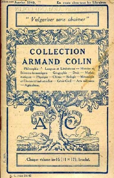 COLLECTION ARMAND COLIN (CATALOGUE)