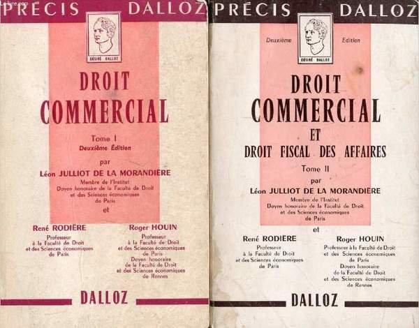 DROIT COMMERCIAL ET DROIT FISCAL DES AFFAIRES, 2 TOMES