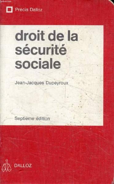 DROIT DE LA SECURITE SOCIALE