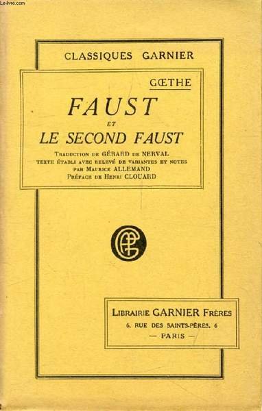 FAUST, ET LE SECOND FAUST
