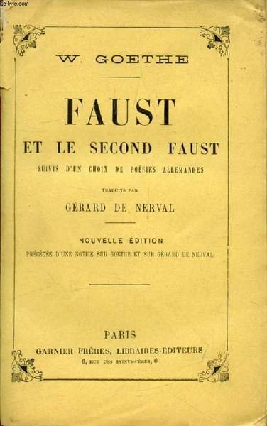 FAUST, ET LE SECOND FAUST