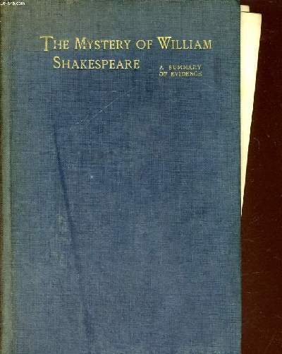 THE MYSTERY OF WILLIAM SHAKESPEARE A SUMMARY OF EVIDENCE | Immagine principale