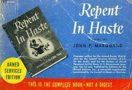 REPENT IN HASTE | Immagine principale