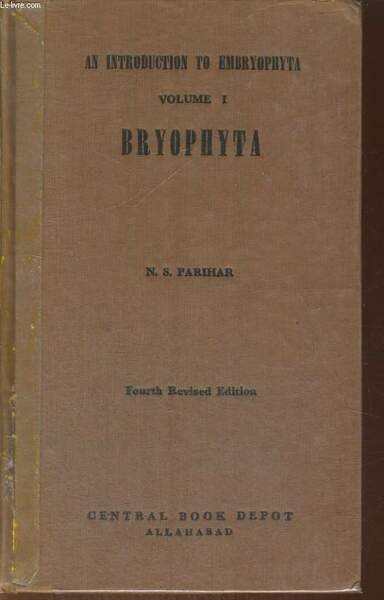 AN INTRODUCTION TO EMBRYOPHITA, VOLUME I, BRYOPHITA | Immagine principale