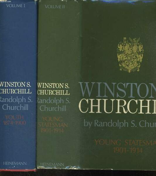 WINSTON S. CHURCHILL. 2 VOLUMES. VOL. I: YOUTH 1874-1900. VOL. … | Immagine principale