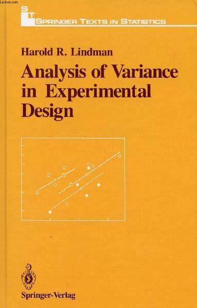 ANALYSIS OF VARIANCE IN EXPERIMENTAL DESIGN | Immagine principale