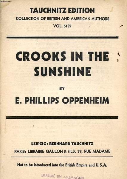 CROOKS IN THE SUNSHINE (COLLECTION OF BRITISH AND AMERICAN AUTHORS, …