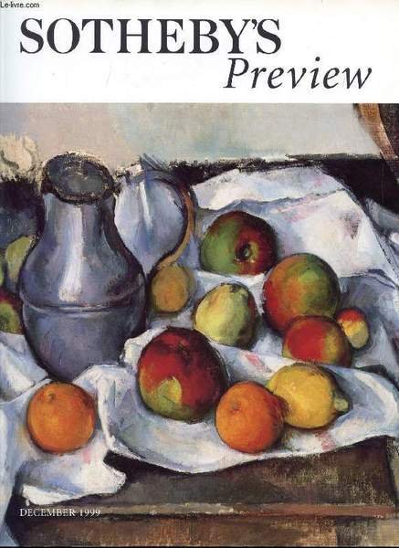 SOTHEBY'S PREVIEW, DEC. 1999 (Contents: A New Building for a New Millennium by Diana D. Brooks. Picasso & Versace by Melanie Clore. A Vision of Nature by Philip Hook. Marcel Duchamp by Michel Strauss. Picture Perfect. Ancient Splendours.)