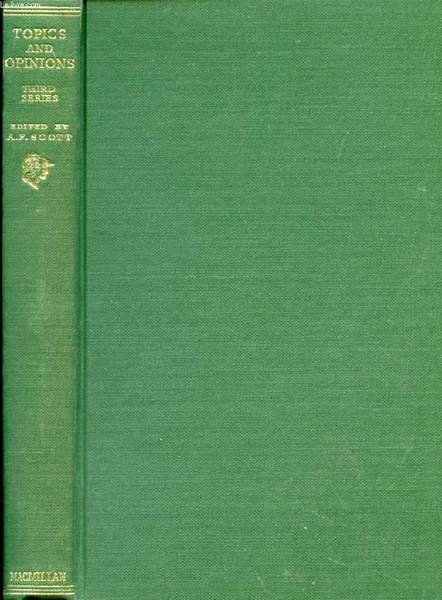 TOPICS AND OPINIONS, THIRD SERIES | Immagine principale