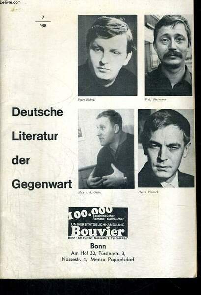 DEUTSCHE LITERATUR DER GEGENWART. | Immagine principale