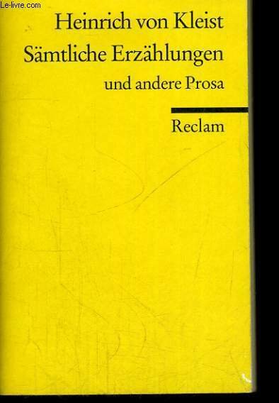 S�MTLICHE ERZ�HLUNGEN UND ANDERE PROSA | Immagine principale