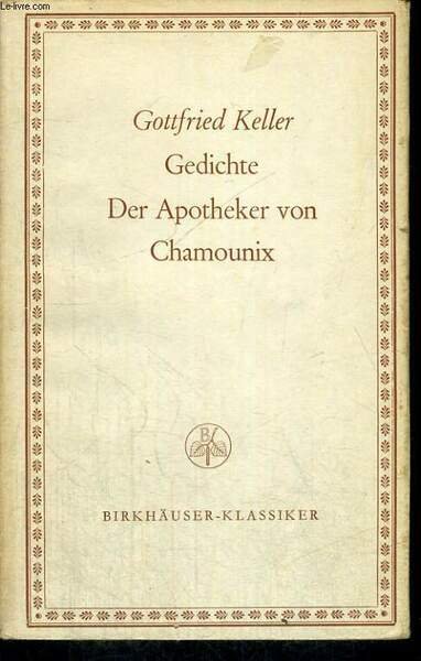 GEDICHTE. DER APOTHEKER VON CHAMOUNIX | Immagine principale