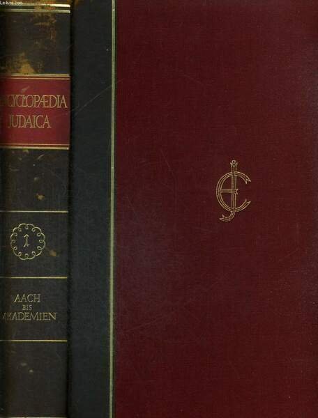 ENCYCLOPAEDIA JUDAICA. DAS JUDENTUM IN GESCHICHTE UND GEGENWART. ERSTER BAND … | Immagine principale