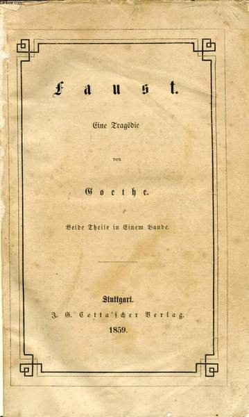 FAUST, EINE TRAG�DIE