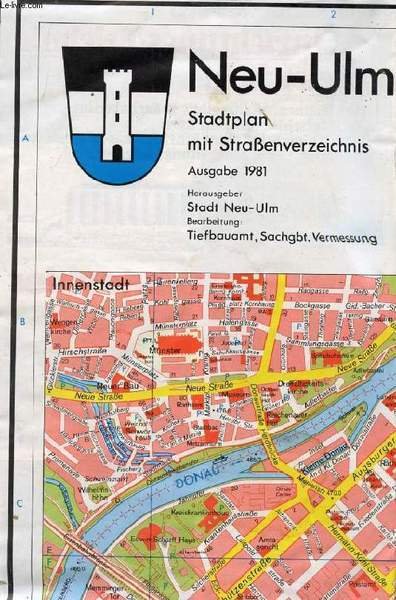 NEU-ULM STADTPLAN MIT STRA ENVERZEICHNIS - Libro