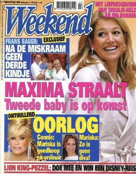 WEEKEND, Nr. 27, JULI 2004 (Inhoud: Maxima straalt, tweede baby …