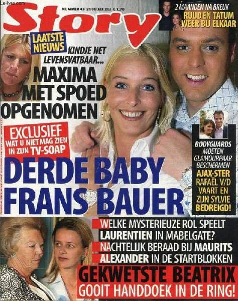 STORY, Nr. 43, OKT. 2003 (Inhoud: Derde baby Frans bauer. …