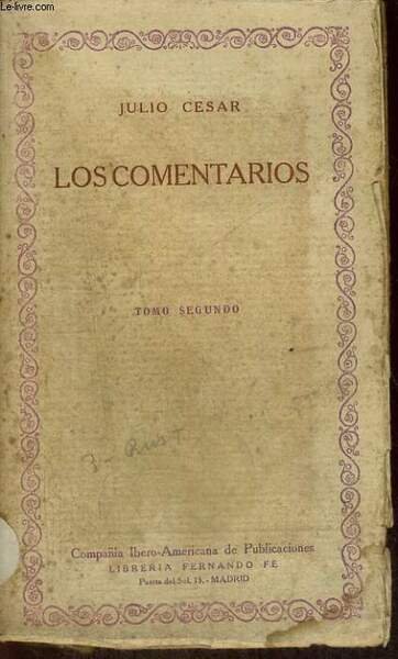 LOS COMENTARIOS, TOMO SEGUNDO | Immagine principale