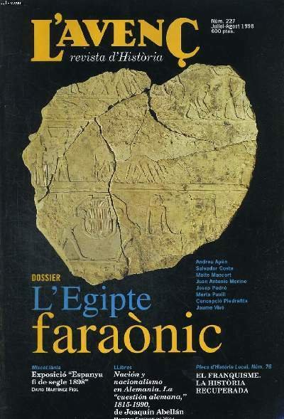 L'AVENC, REVISTA D'HISTORIA, N�227, JULIOL/AGOST 1998, DOSSIER: L'EGIPTE FARAONIC peR … | Immagine principale