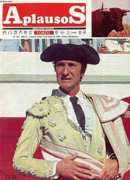 APLAUSOS, SEMANARIO TAURINO, A�O VIII, N� 381, ENERO 1985 (Sumario: Luis Miguel Dominguin. El 'Pisoton' de Ignacio Aguirre, La opinion de Vicente Zabala. La facultad de veterinaria de Cordoba. Toreo 'En Andaluz'.)