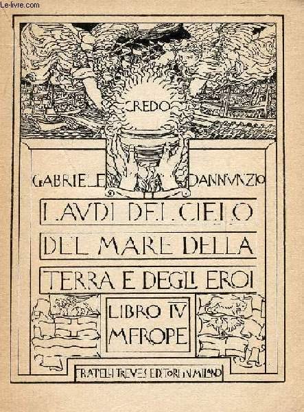 LAUDI DEL CIELO, DEL MARE, DELLA TERRA E DEGLI EROI, LIBRO IV, MEROPE
