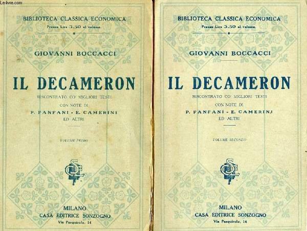 IL DECAMERON DI MESSER GIOVANNI BOCCACCI, 2 VOL.
