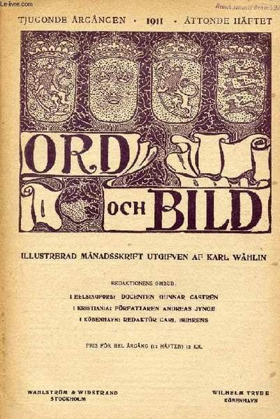 ORD OCH BILD, TJUGONDE �RG�NGEN, 1911, �TTONDE H�FTET (INNEH�LL: Cavour, … | Immagine principale