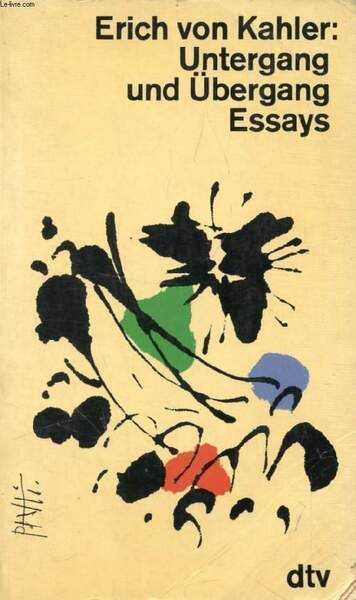 UNTERGANG UN �BERGANG, ESSAYS | Immagine principale