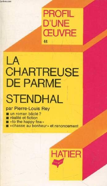 LA CHARTREUSE DE PARME, STENDHAL (Profil d'une Oeuvre, 44)